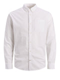 Camicia Oxford Uomo 12182486 White Slim Fit - Bianco